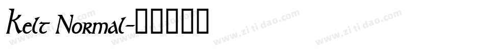 Kelt Normal字体转换